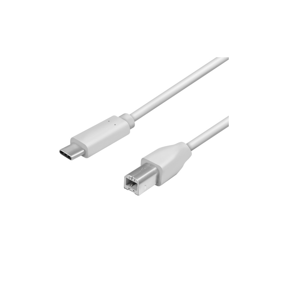 Produktbild för LogiLink - USB typ C-kabel - USB typ B till USB-C - 2 m