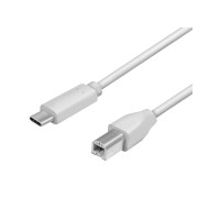Produktbild för LogiLink - USB typ C-kabel - USB typ B till USB-C - 2 m