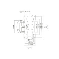 Produktbild för Multibrackets Flexarm M VESA Full-Motion I 50 75 100 konsol - fullständig rörelse - för LCD-display - svart