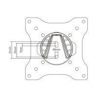 Produktbild för Multibrackets Flexarm M VESA Full-Motion I 50 75 100 konsol - fullständig rörelse - för LCD-display - svart