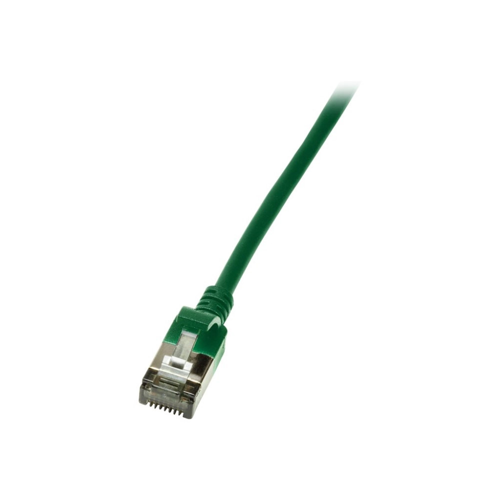 Produktbild för LogiLink Ultraflex SlimLine - patch-kabel - 0.3 m - grön, RAL 6029