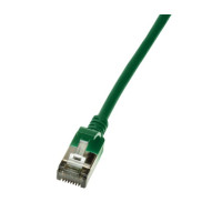 Produktbild för LogiLink Ultraflex SlimLine - patch-kabel - 0.3 m - grön, RAL 6029