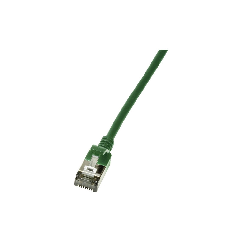Produktbild för LogiLink Ultraflex SlimLine - patch-kabel - 0.3 m - grön, RAL 6029