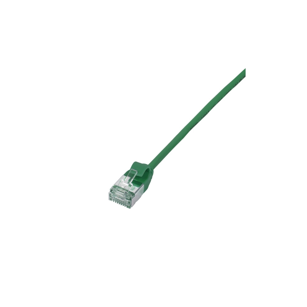 Produktbild för LogiLink Ultraflex SlimLine - patch-kabel - 0.3 m - grön, RAL 6029