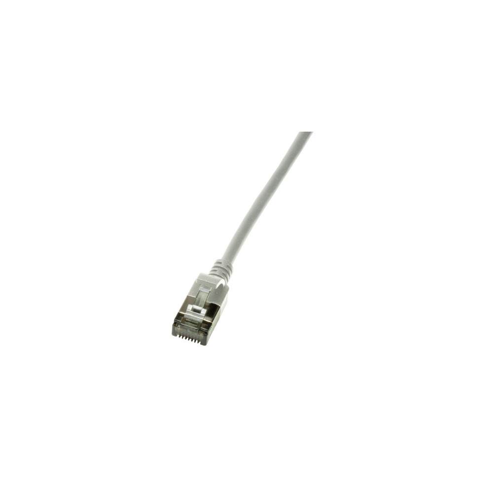 Produktbild för LogiLink SlimLine - patch-kabel - 1.5 m - grå, RAL 7035