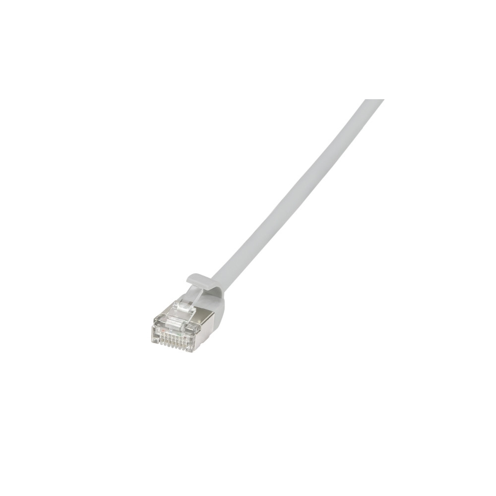 Produktbild för LogiLink SlimLine - patch-kabel - 1.5 m - grå, RAL 7035