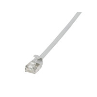 Produktbild för LogiLink SlimLine - patch-kabel - 1.5 m - grå, RAL 7035