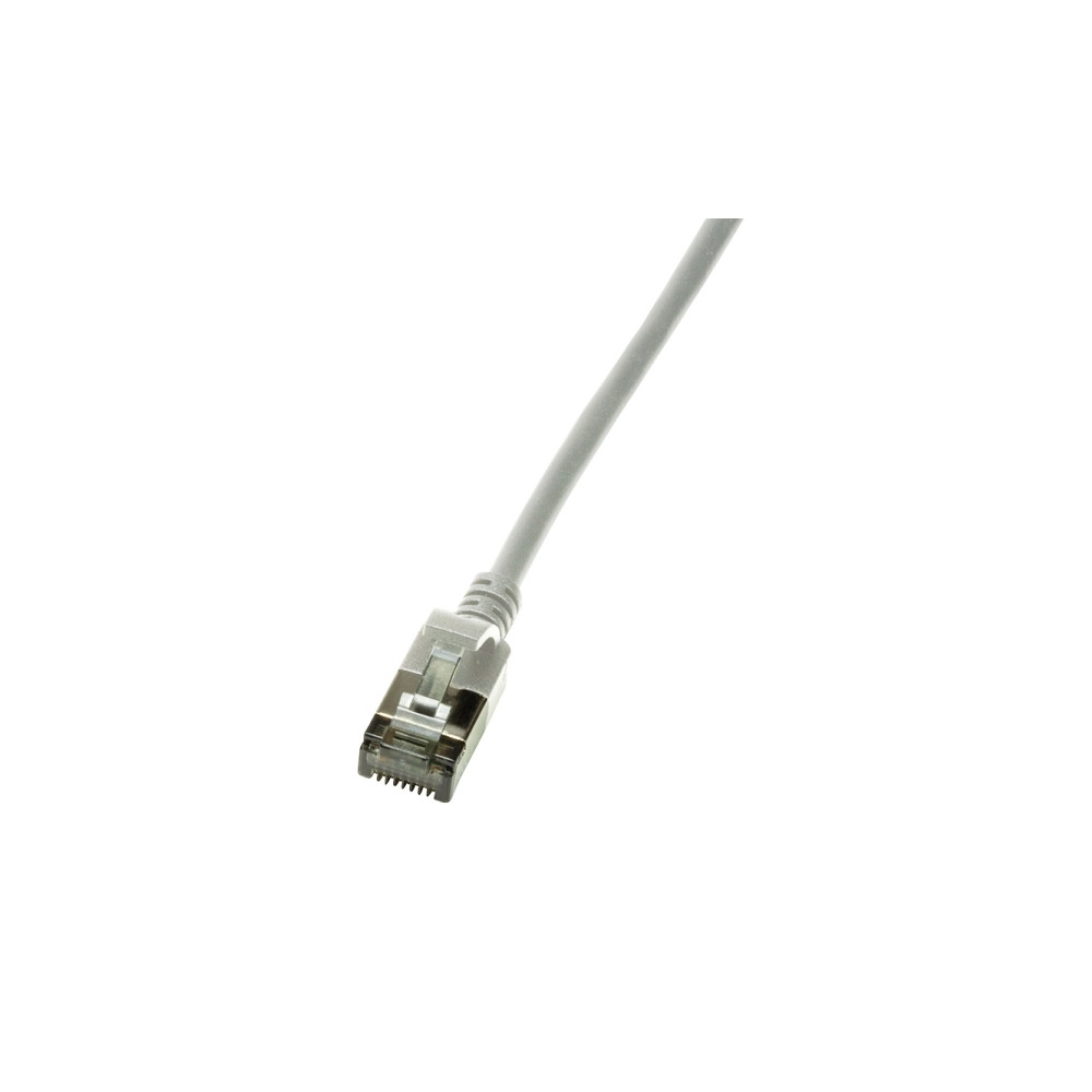 Produktbild för LogiLink SlimLine - patch-kabel - 2 m - grå, RAL 7035