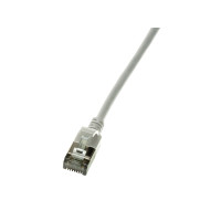 Produktbild för LogiLink SlimLine - patch-kabel - 2 m - grå, RAL 7035