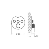 Produktbild för Grohe GRT SmartControl dusch