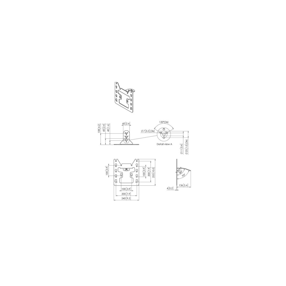 Produktbild för Vogel's Professional PFI 3045 monteringskomponent - för LCD-display - svart