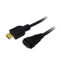 Produktbild för LogiLink High Speed with Ethernet - HDMI-förlängningskabel med Ethernet - 3 m