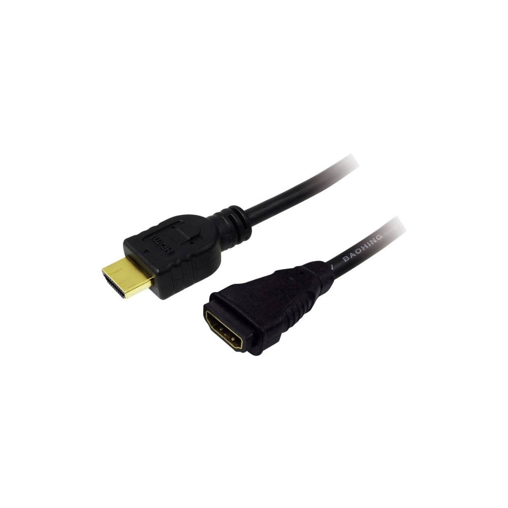 Produktbild för LogiLink High Speed with Ethernet - HDMI-förlängningskabel med Ethernet - 3 m