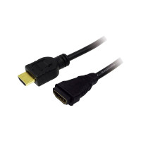 Produktbild för LogiLink High Speed with Ethernet - HDMI-förlängningskabel med Ethernet - 3 m