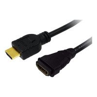 Produktbild för LogiLink High Speed with Ethernet - HDMI-förlängningskabel med Ethernet - 3 m
