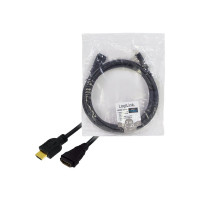 Produktbild för LogiLink High Speed with Ethernet - HDMI-förlängningskabel med Ethernet - 3 m