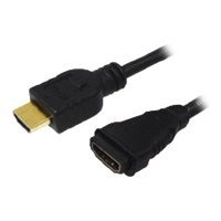 Produktbild för LogiLink High Speed with Ethernet - HDMI-förlängningskabel med Ethernet - 3 m