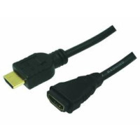 Produktbild för LogiLink High Speed with Ethernet - HDMI-förlängningskabel med Ethernet - 3 m