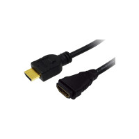 Produktbild för LogiLink High Speed with Ethernet - HDMI-förlängningskabel med Ethernet - 3 m