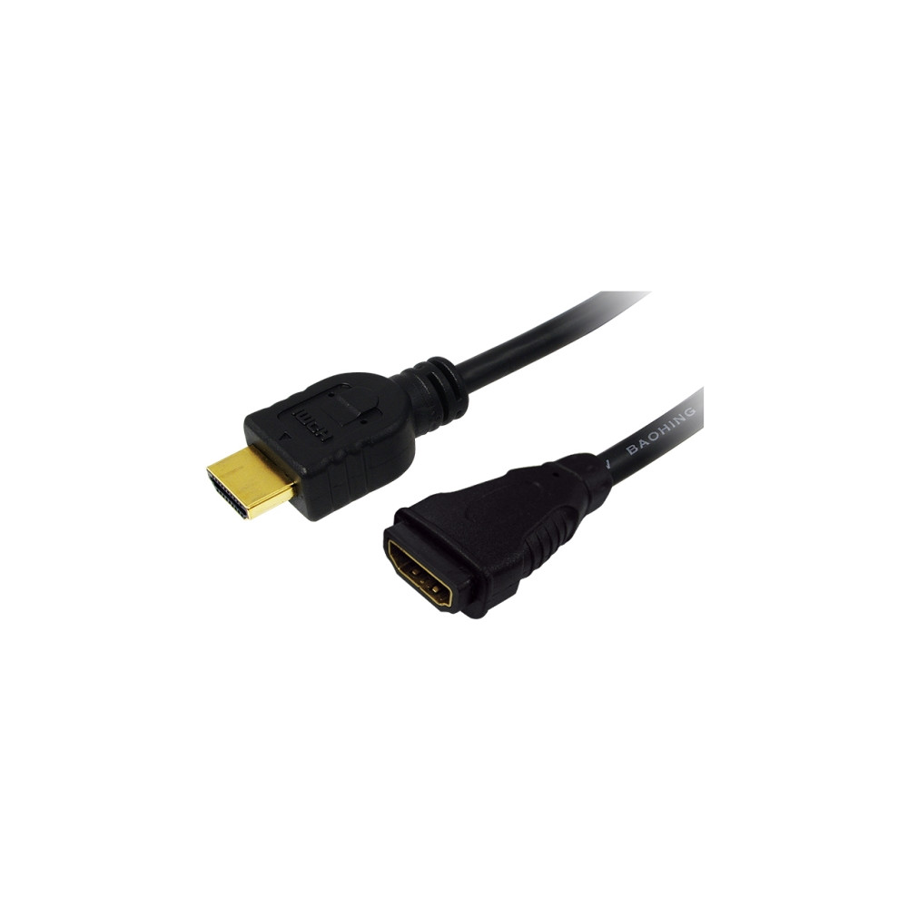 Produktbild för LogiLink High Speed with Ethernet - HDMI-förlängningskabel med Ethernet - 3 m