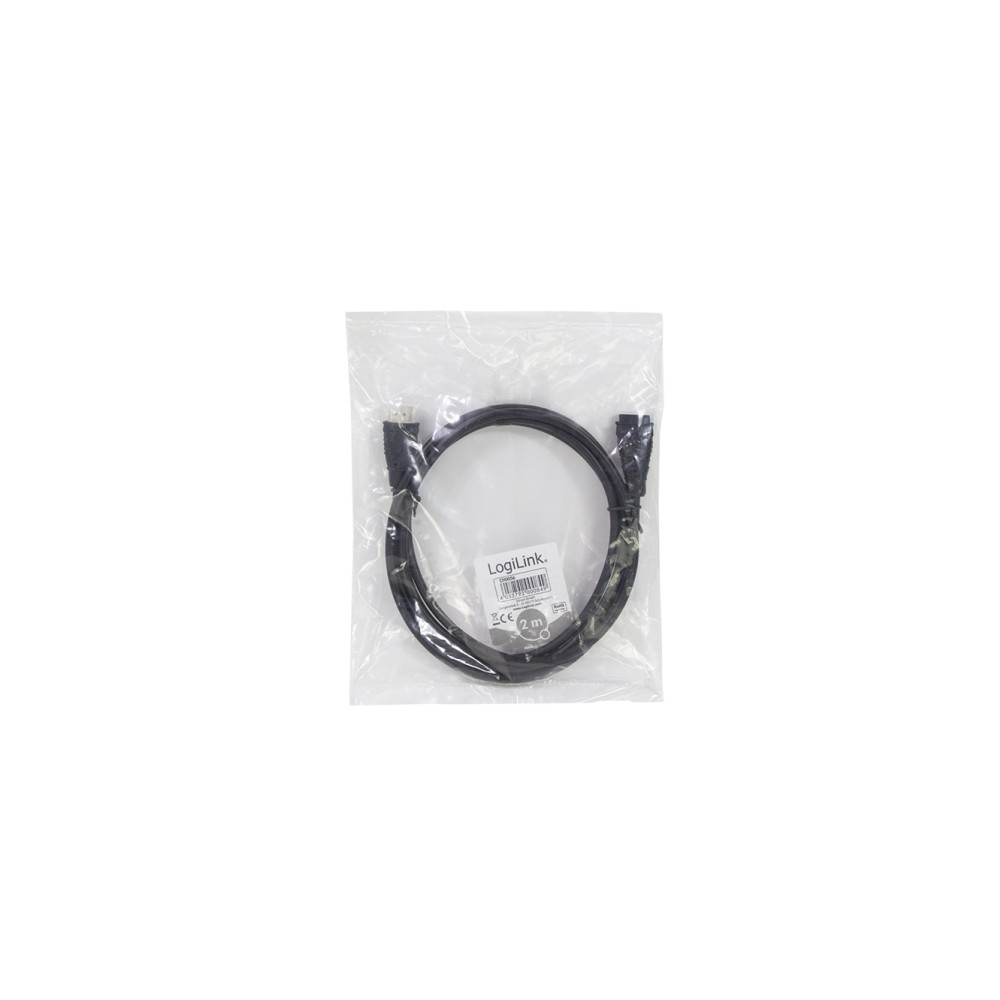 Produktbild för LogiLink High Speed with Ethernet - HDMI-förlängningskabel med Ethernet - 3 m
