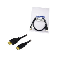 Produktbild för LogiLink High Speed with Ethernet - HDMI-kabel med Ethernet - 1 m