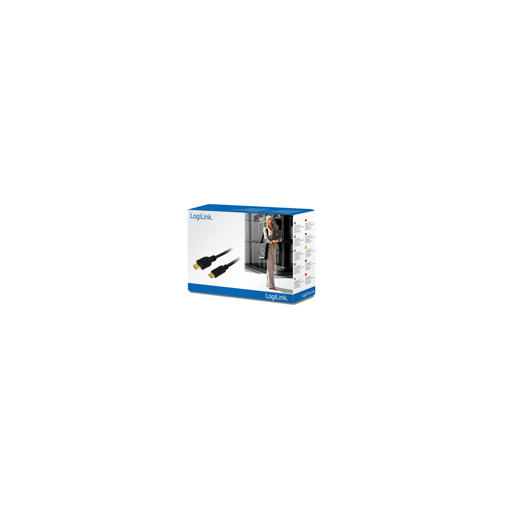 Produktbild för LogiLink High Speed with Ethernet - HDMI-kabel med Ethernet - 5 m