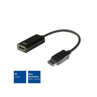 Produktbild för ACT adapterkabel - DisplayPort / HDMI - 15 cm