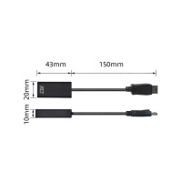 Produktbild för ACT adapterkabel - DisplayPort / HDMI - 15 cm