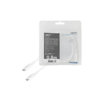 Produktbild för LogiLink - USB typ C-kabel - USB-C till USB-C - 0.8 m