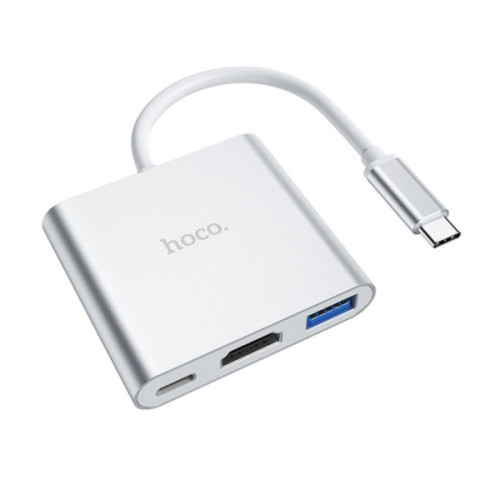HOCO HOCO HUB HB14 USB-C adapter (Type C till USB3.0 + HDMI + Pow...