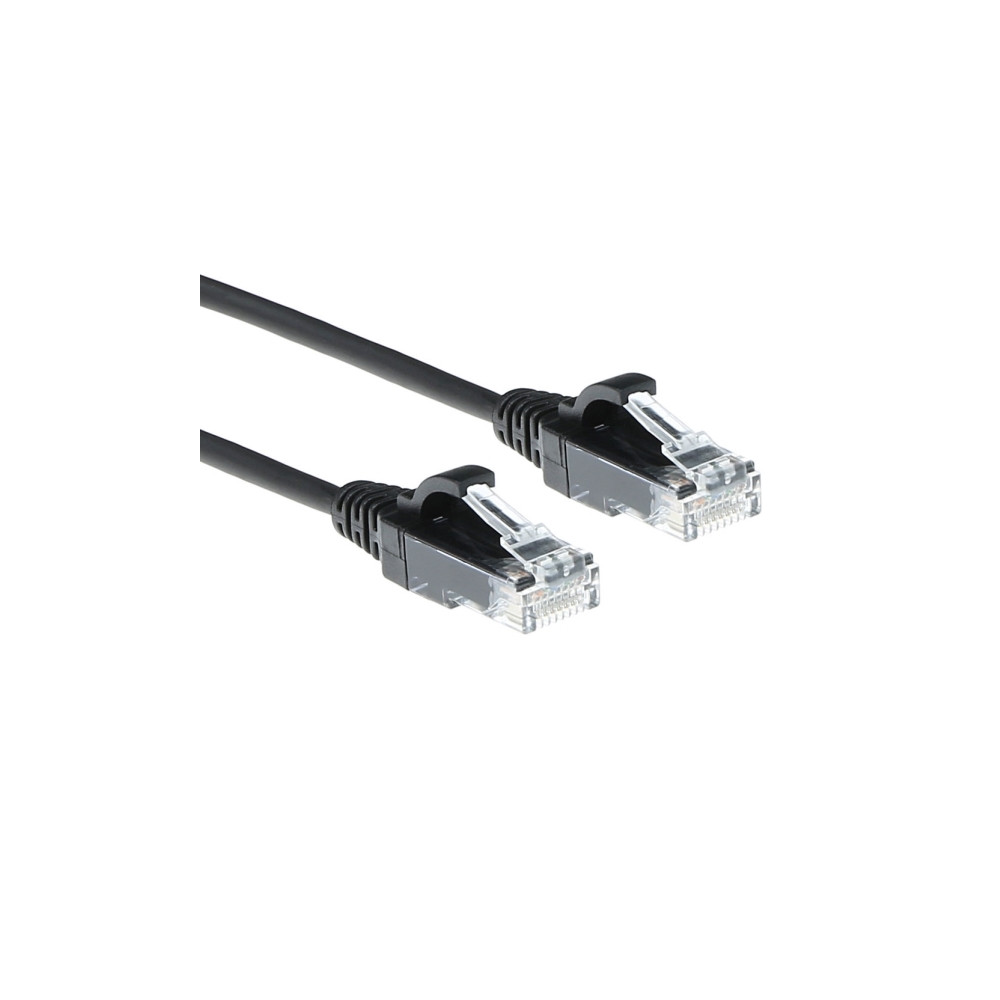 Produktbild för ACT patch-kabel - 50 cm - svart, RAL 9011