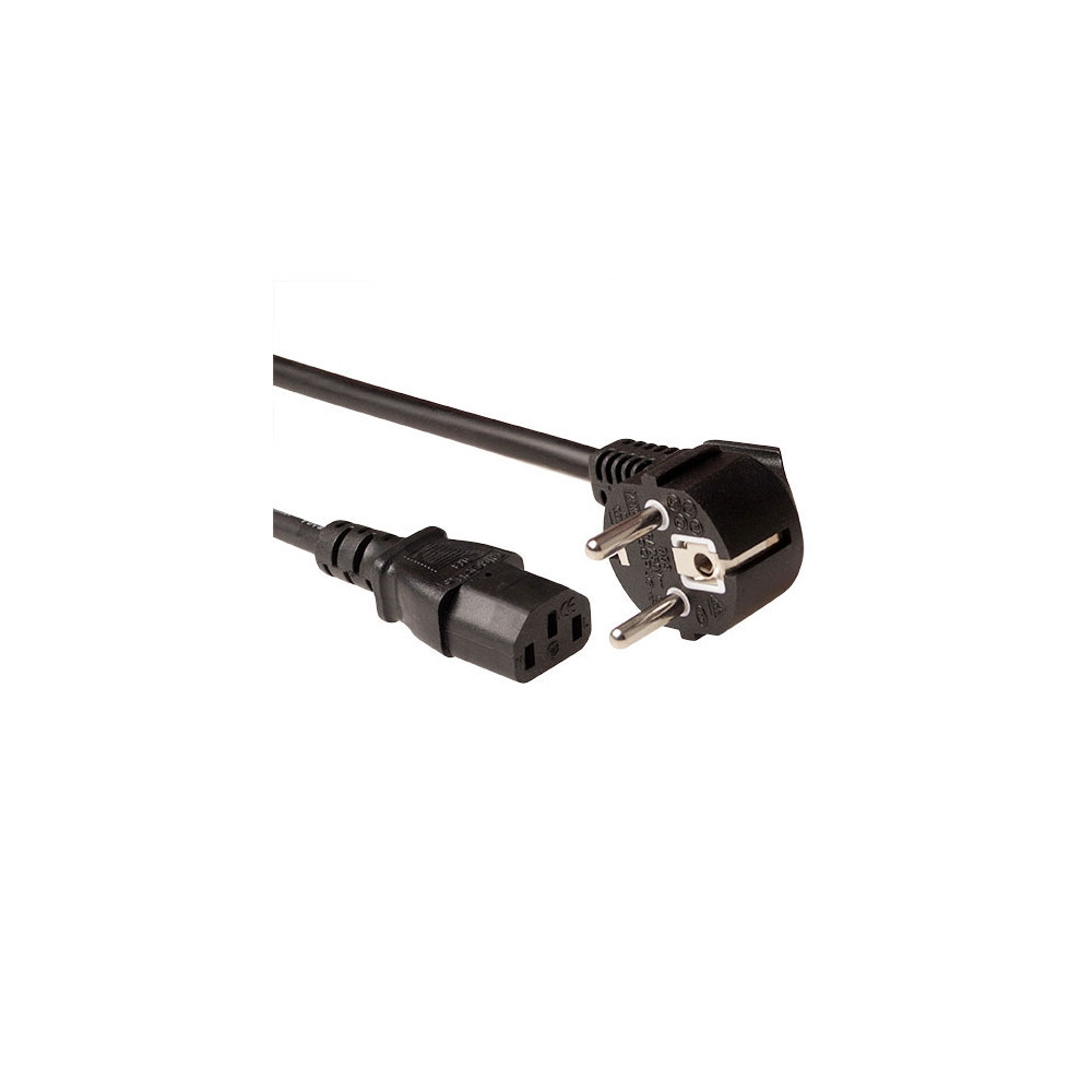 Produktbild för ACT - strömkabel - power IEC 60320 C13 till power CEE 7/7 - 5 m