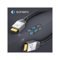 Produktbild för sonero S-HC000-010, 1 m, HDMI Typ A (standard), HDMI Typ A (...