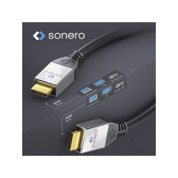 Produktbild för sonero S-HC000-010, 1 m, HDMI Typ A (standard), HDMI Typ A (...