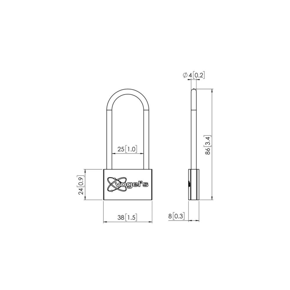 Produktbild för Vogel's Professional PFA 9109 monteringskomponent - för platt panel - svart