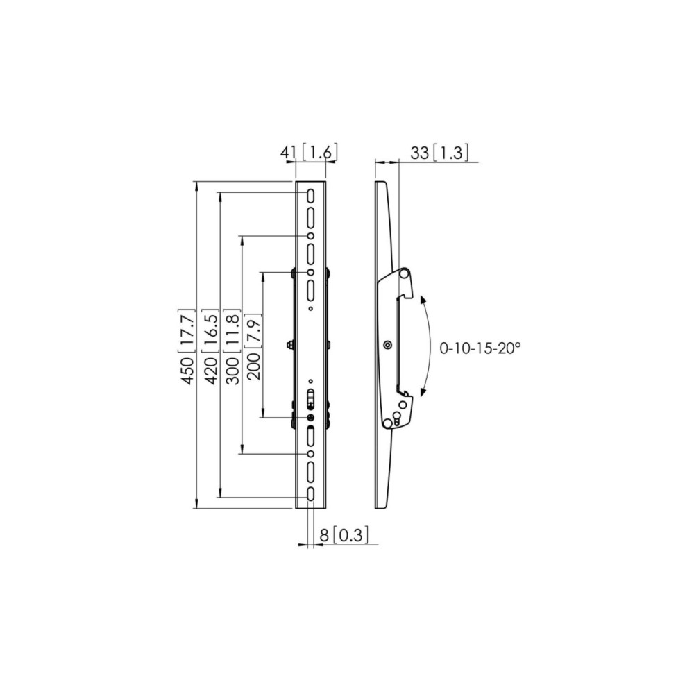 Produktbild för Vogel's Professional PFS 3304 monteringskomponent - för LCD-display - svart