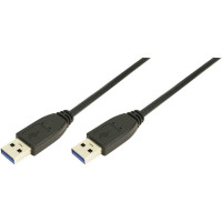 Produktbild för LogiLink - USB-kabel - USB typ A till USB typ A - 1 m