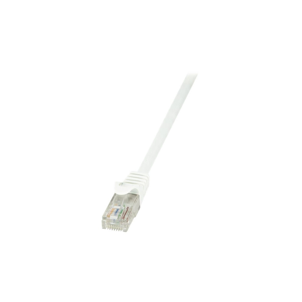 Produktbild för LogiLink EconLine - patch-kabel - 10 m - vit