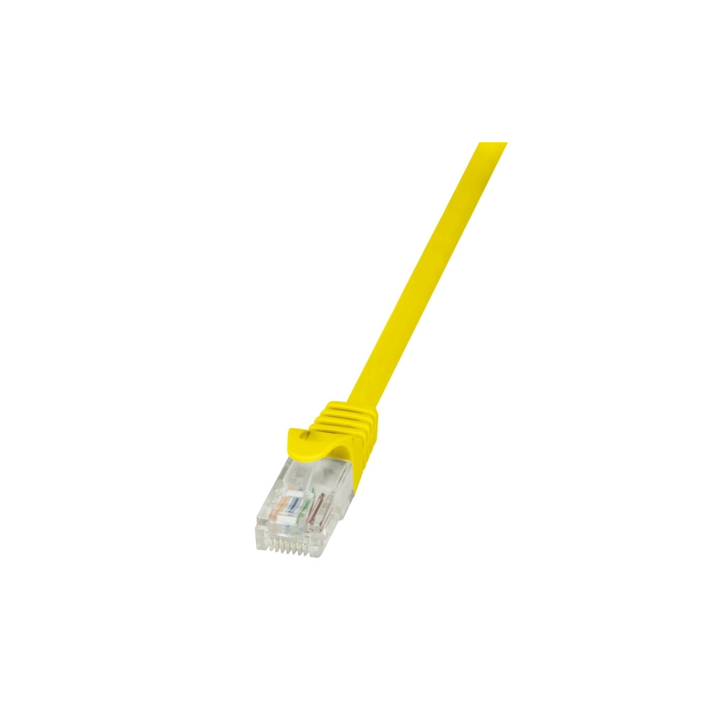 Produktbild för LogiLink EconLine - patch-kabel - 25 cm - gul