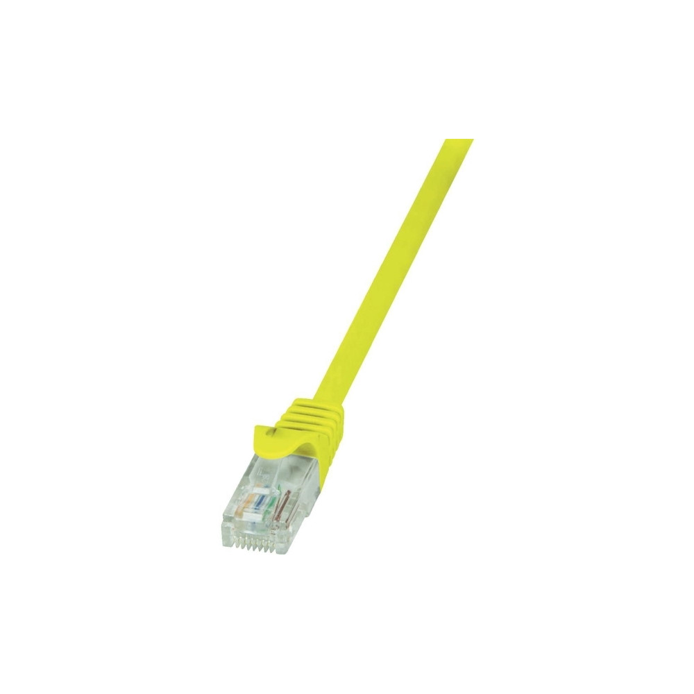 Produktbild för LogiLink EconLine - patch-kabel - 25 cm - gul