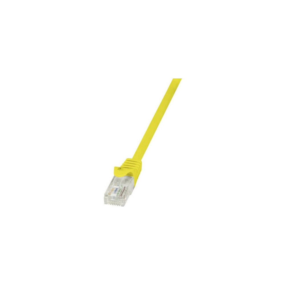 Produktbild för LogiLink EconLine - patch-kabel - 25 cm - gul