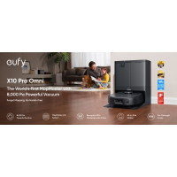 Produktbild för Eufy X10 Pro Omni - dammsugare - självgående laddare medföljer