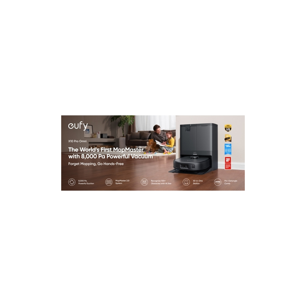 Produktbild för Eufy X10 Pro Omni - dammsugare - självgående laddare medföljer