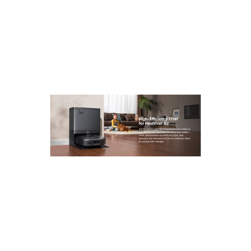 Produktbild för Eufy X10 Pro Omni - dammsugare - självgående laddare medföljer