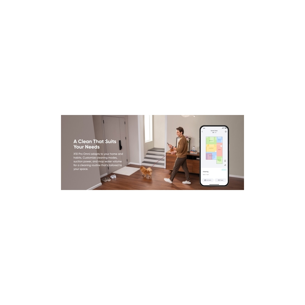 Produktbild för Eufy X10 Pro Omni - dammsugare - självgående laddare medföljer
