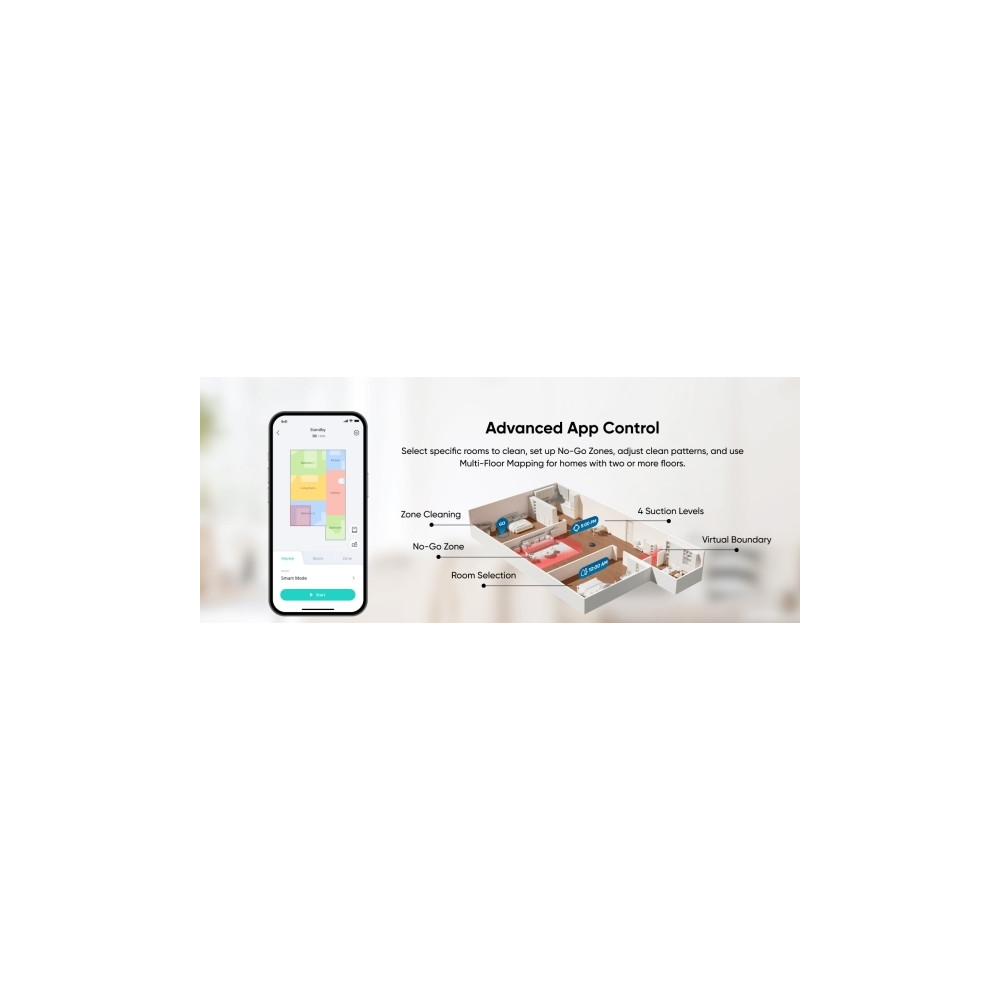 Produktbild för Eufy X10 Pro Omni - dammsugare - självgående laddare medföljer