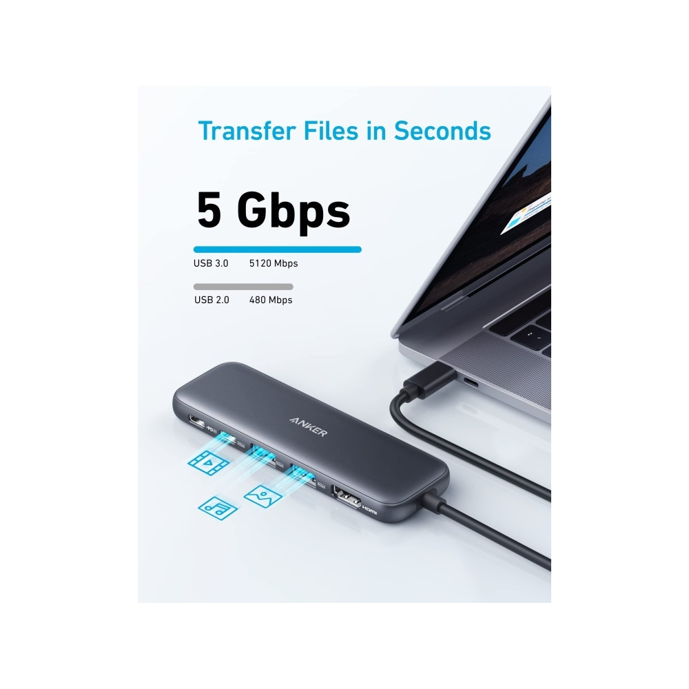 Produktbild för Anker - dockningsstation - USB-C - HDMI