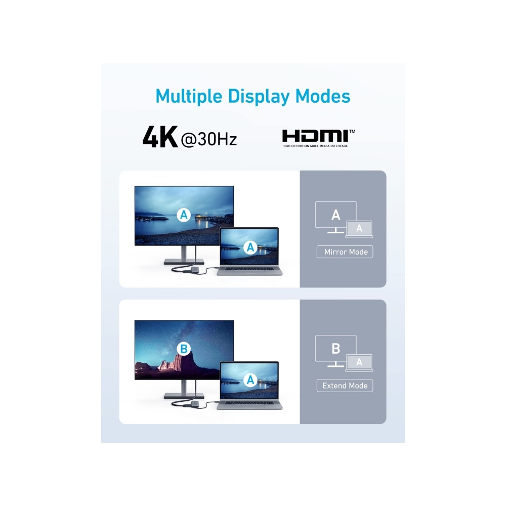 Produktbild för Anker - dockningsstation - USB-C - HDMI