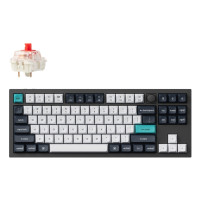 Produktbild för Keychron Q3 Max - tangentbord - QMK/VIA, anpassad mekanisk, helt monterad knop, ISO-layoutsamling - 80% TKL - QWERTY - Nordisk - kolsvart Inmatningsenhet